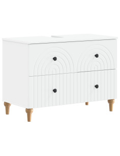 Armadio per Lavabo da Bagno ALKMAAR Bianco 82 x 41 x 59 cm
