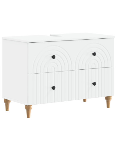 Armadio per Lavabo da Bagno ALKMAAR Bianco 82 x 41 x 59 cm