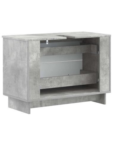 Armadio per Lavabo da Bagno EDE Grigio Cemento 82 x 41 x 59 cm