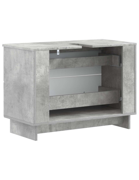 Armadio per Lavabo da Bagno EDE Grigio Cemento 82 x 41 x 59 cm