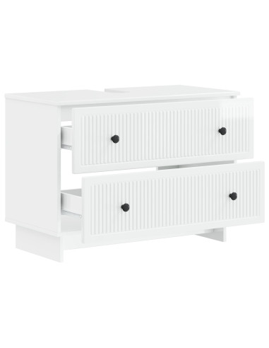 Armadio per Lavabo da Bagno EDE Bianco Lucido 82 x 41 x 59 cm