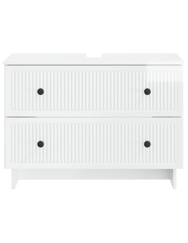 Armadio per Lavabo da Bagno EDE Bianco Lucido 82 x 41 x 59 cm