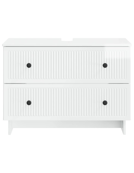 Armadio per Lavabo da Bagno EDE Bianco Lucido 82 x 41 x 59 cm