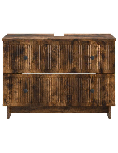 Armadio per Lavabo da Bagno EDE Rovere Fumo 82 x 41 x 59 cm