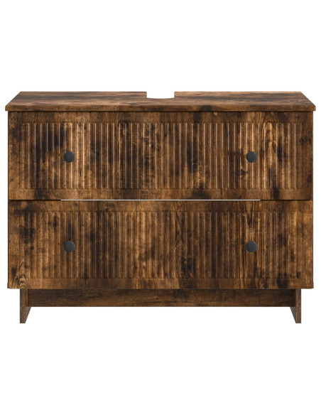 Armadio per Lavabo da Bagno EDE Rovere Fumo 82 x 41 x 59 cm