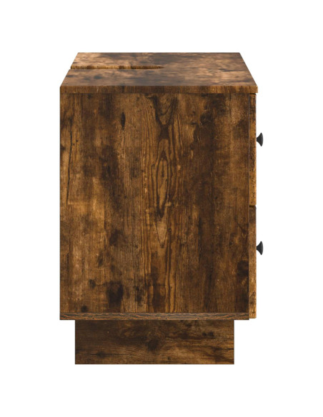 Armadio per Lavabo da Bagno EDE Rovere Fumo 82 x 41 x 59 cm