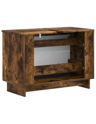 Armadio per Lavabo da Bagno EDE Rovere Fumo 82 x 41 x 59 cm