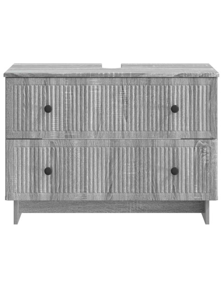 Armadio per Lavabo da Bagno EDE Sonoma grigio 82 x 41 x 59 cm