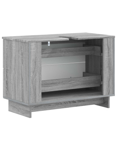 Armadio per Lavabo da Bagno EDE Sonoma grigio 82 x 41 x 59 cm