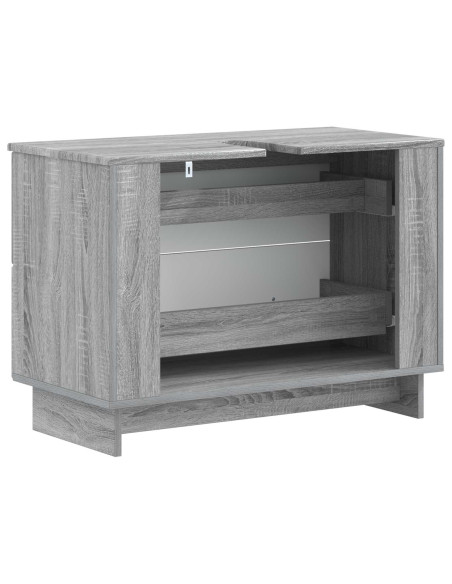 Armadio per Lavabo da Bagno EDE Sonoma grigio 82 x 41 x 59 cm