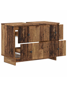 Armadio per Lavabo da Bagno EDE Legno antico 82 x 41 x 59 cm 2
