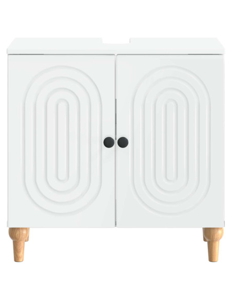 Armadio per Lavabo da Bagno ALKMAAR Bianco 59,5 x 31,5 x 59 cm