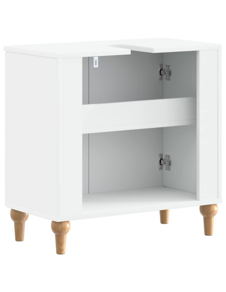 Armadio per Lavabo da Bagno ALKMAAR Bianco 59,5 x 31,5 x 59 cm