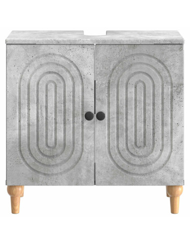 Armadio per Lavabo da Bagno ALKMAAR Grigio Cemento