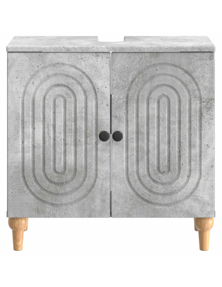 Armadio per Lavabo da Bagno ALKMAAR Grigio Cemento