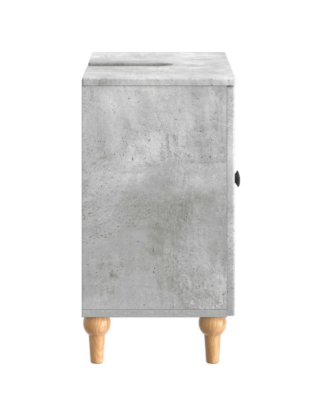 Armadio per Lavabo da Bagno ALKMAAR Grigio Cemento