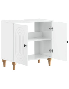 Armadio per Lavabo da Bagno ALKMAAR Bianco Lucido 2