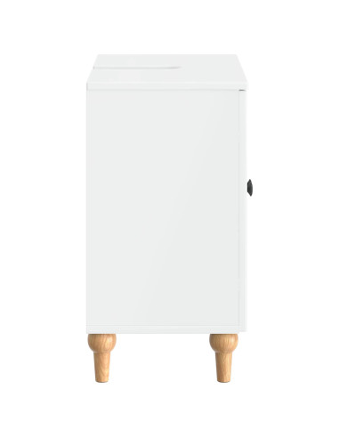 Armadio per Lavabo da Bagno ALKMAAR Bianco Lucido