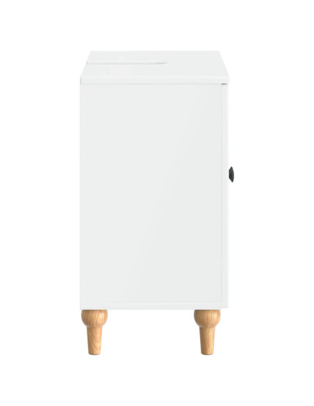 Armadio per Lavabo da Bagno ALKMAAR Bianco Lucido