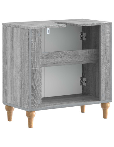 Armadio per Lavabo da Bagno ALKMAAR Sonoma grigio