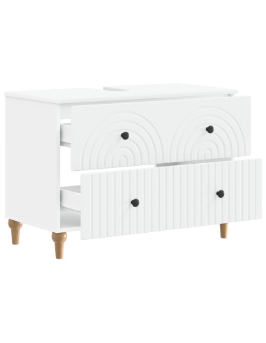 Armadio per Lavabo da Bagno ALKMAAR Bianco 82 x 41 x 59 cm