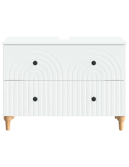 Armadio per Lavabo da Bagno ALKMAAR Bianco 82 x 41 x 59 cm