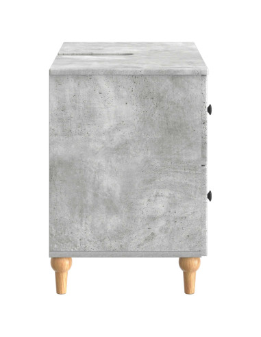 Armadio per Lavabo da Bagno ALKMAAR Grigio Cemento