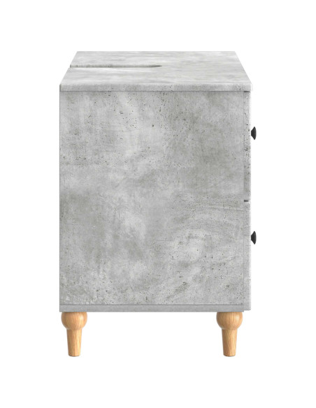 Armadio per Lavabo da Bagno ALKMAAR Grigio Cemento