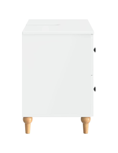 Armadio per Lavabo da Bagno ALKMAAR Bianco Lucido