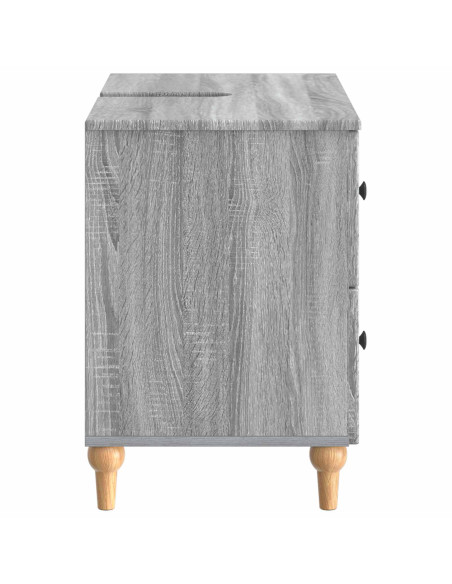 Armadio per Lavabo da Bagno ALKMAAR Sonoma grigio