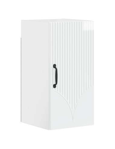 Set di armadietti da bagno in 3 pezzi HOORN Bianco Lucido