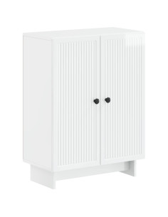 Set di Armadi da Bagno da 2 Pezzi EDE Bianco Lucido 2