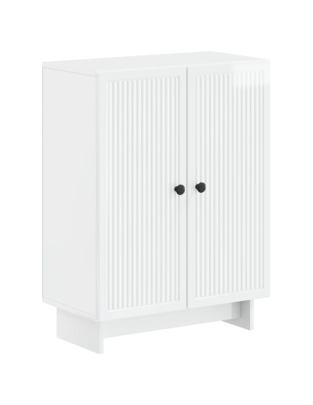 Set di Armadi da Bagno da 2 Pezzi EDE Bianco Lucido
