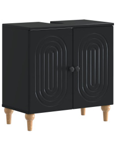Set di Armadi da Bagno da 2 Pezzi ALKMAAR Nero 2