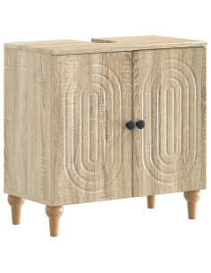 Set di Armadi da Bagno da 2 Pezzi ALKMAAR Rovere Sonoma 2
