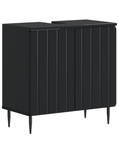 Set di Armadi da Bagno da 2 Pezzi ZWOLLE Nero