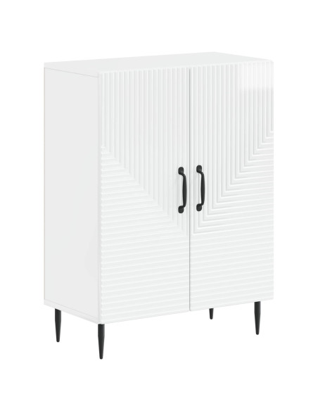 Set di Armadi da Bagno da 2 Pezzi HAARLEM Bianco Lucido