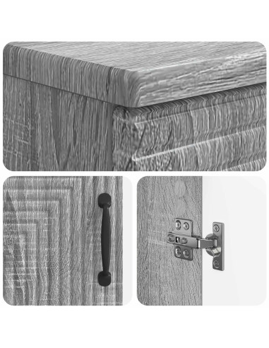Set di Armadi da Bagno da 2 Pezzi HAARLEM Sonoma grigio