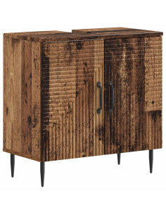 Set di Armadi da Bagno da 2 Pezzi HAARLEM Legno antico 2