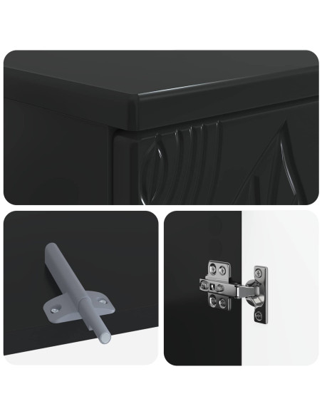 Set di Armadi da Bagno da 2 Pezzi DELFT Nero