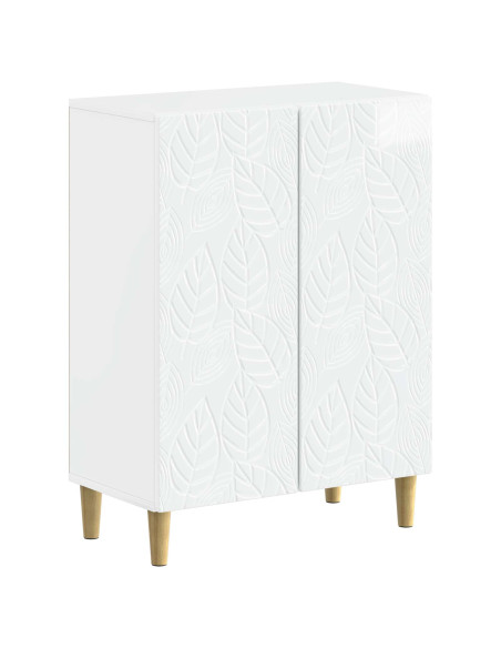 Set di Armadi da Bagno da 2 Pezzi DELFT Bianco Lucido
