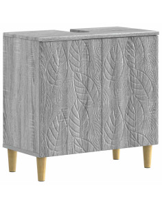 Set di Armadi da Bagno da 2 Pezzi DELFT Sonoma grigio 2