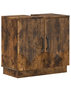 Set di Armadi da Bagno da 2 Pezzi HOORN Rovere Fumo 2