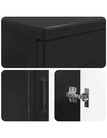 Set di Armadi da Bagno da 2 Pezzi UTRECHT Nero