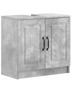 Set di Armadi da Bagno da 2 Pezzi UTRECHT Grigio Cemento 2