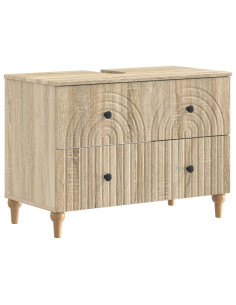 Set di Armadi da Bagno da 2 Pezzi ALKMAAR Rovere Sonoma 2
