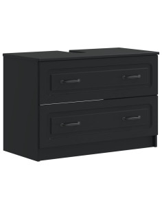 Set di Armadi da Bagno da 2 Pezzi UTRECHT Nero 2