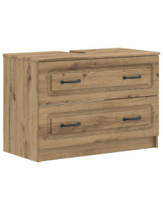 Set di Armadi da Bagno da 2 Pezzi UTRECHT Rovere Artigianale 2