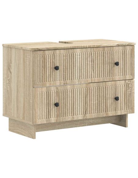 Set di armadietti da bagno in 3 pezzi EDE Rovere Sonoma