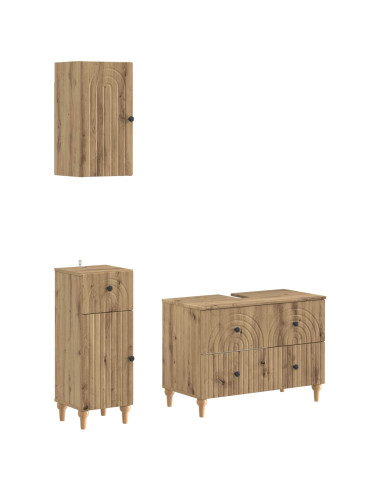 Set di armadietti da bagno in 3 pezzi ALKMAAR